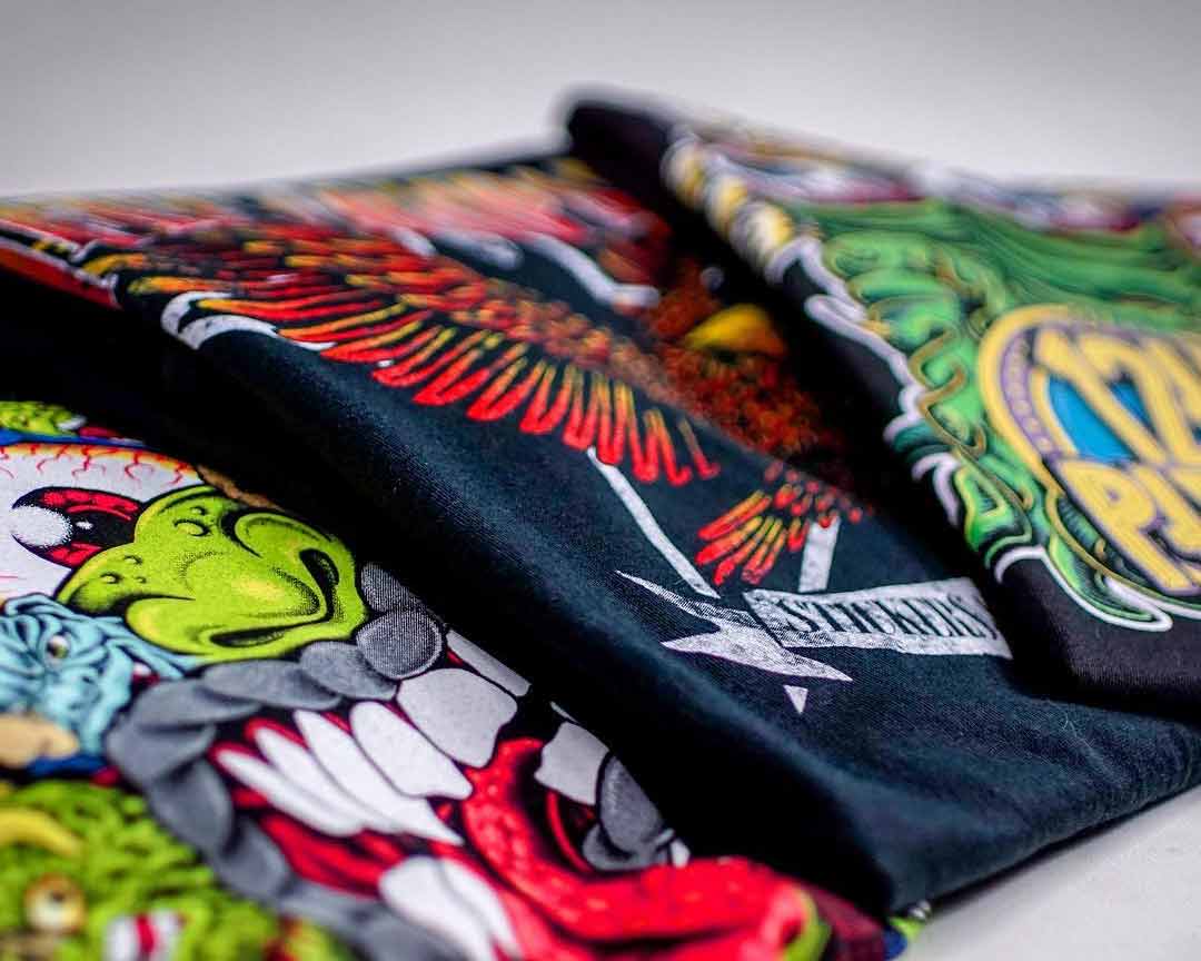 Vivid custom screen-printed t-shirts by Printology